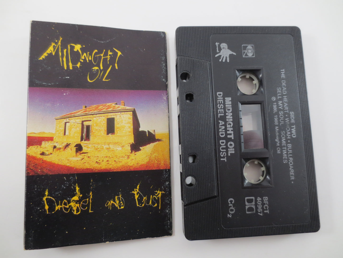 MIDNIGHT OIL, DIESEL and Dust, Midnight Oil Tape, Midnight Oil Album, Midnight Oil Song, Tape Cassette, Tapes, Cassette Tape, 1988 Cassette