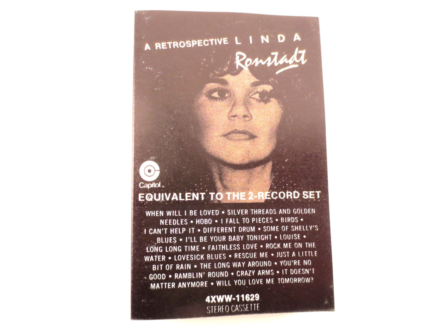 LINDA RONSTADT, A RETROSPECTIVE, Linda Ronstadt Tape, Linda Ronstadt Hits,  Linda Ronstadt Album, Country Tape, Cassette Tape, 1977 Cassette