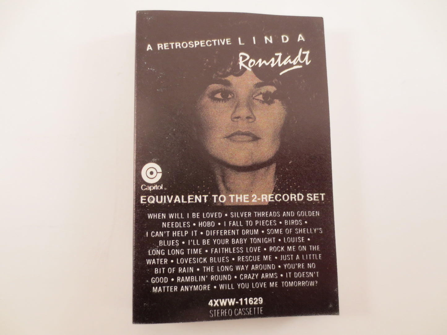 LINDA RONSTADT, A RETROSPECTIVE, Linda Ronstadt Tape, Linda Ronstadt Hits,  Linda Ronstadt Album, Country Tape, Cassette Tape, 1977 Cassette