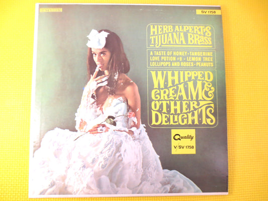 HERB ALPERT, WHIPPED Cream, Herb Alpert Record, Herb Alpert Album, Herb Alpert Vinyl, Herb Alpert Lp, Vintage Vinyl, Vintage Records, 1965 Records