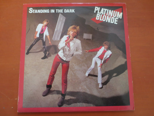 PLATINUM BLONDE, STANDING in the Dark, Platinum Blonde Lps, Rock Record, Vintage Vinyl, Vinyl lps, Rock Album, 1983 Records