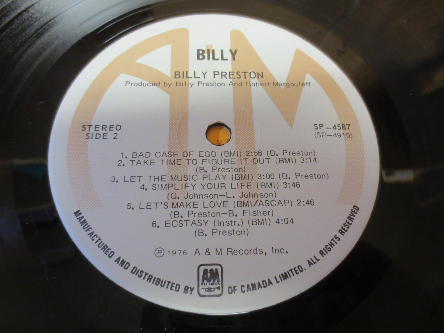 BILLY PRESTON, Billy Preston Album, Billy Preston Lp, Rock Album, Rock Record, Lps, Pop Music Album, Music Lp, 1976 Record