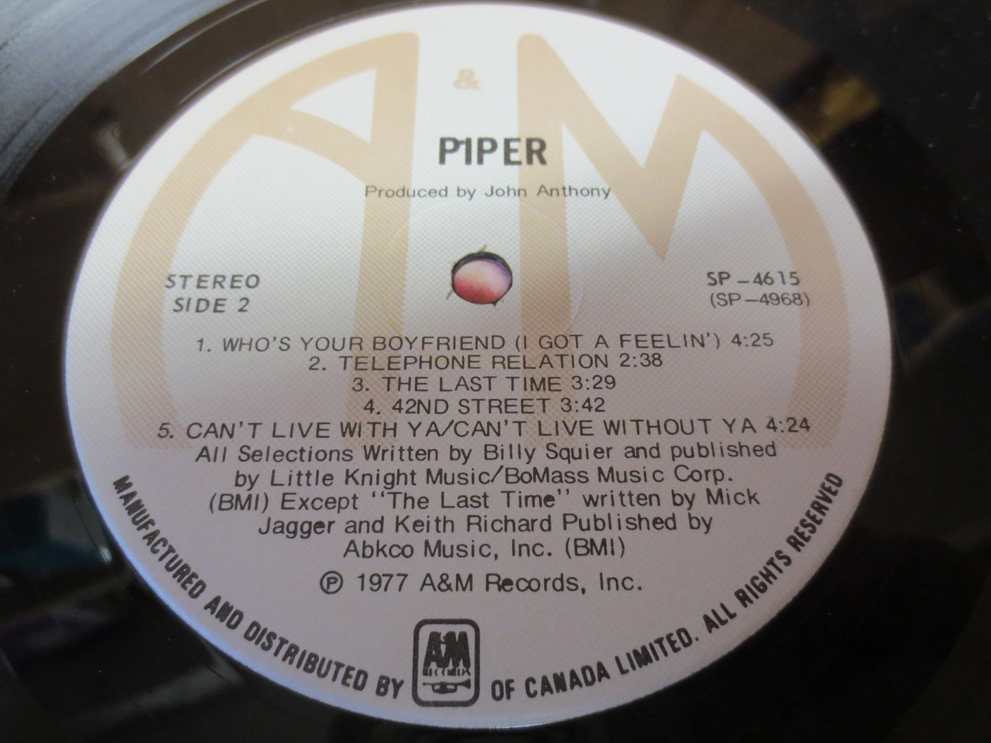 PIPER, DEBUT Album, PIPER Record, Piper Album, Rock Album, Rock Record, Music Record, Pop Music Album, Music Lp, 1976 Record