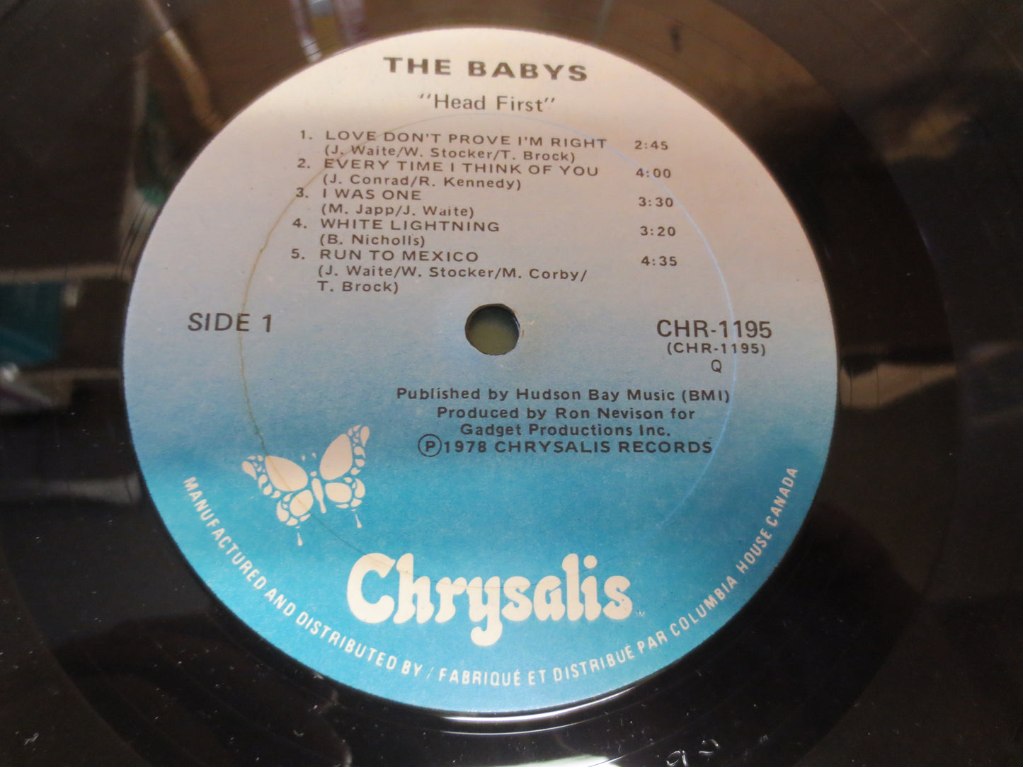 The BABY's, HEAD FIRST, The Baby's Album, The Baby's Record, The Baby's Lp, Rock Records, Rock Albums, Lp's, 1978 Records