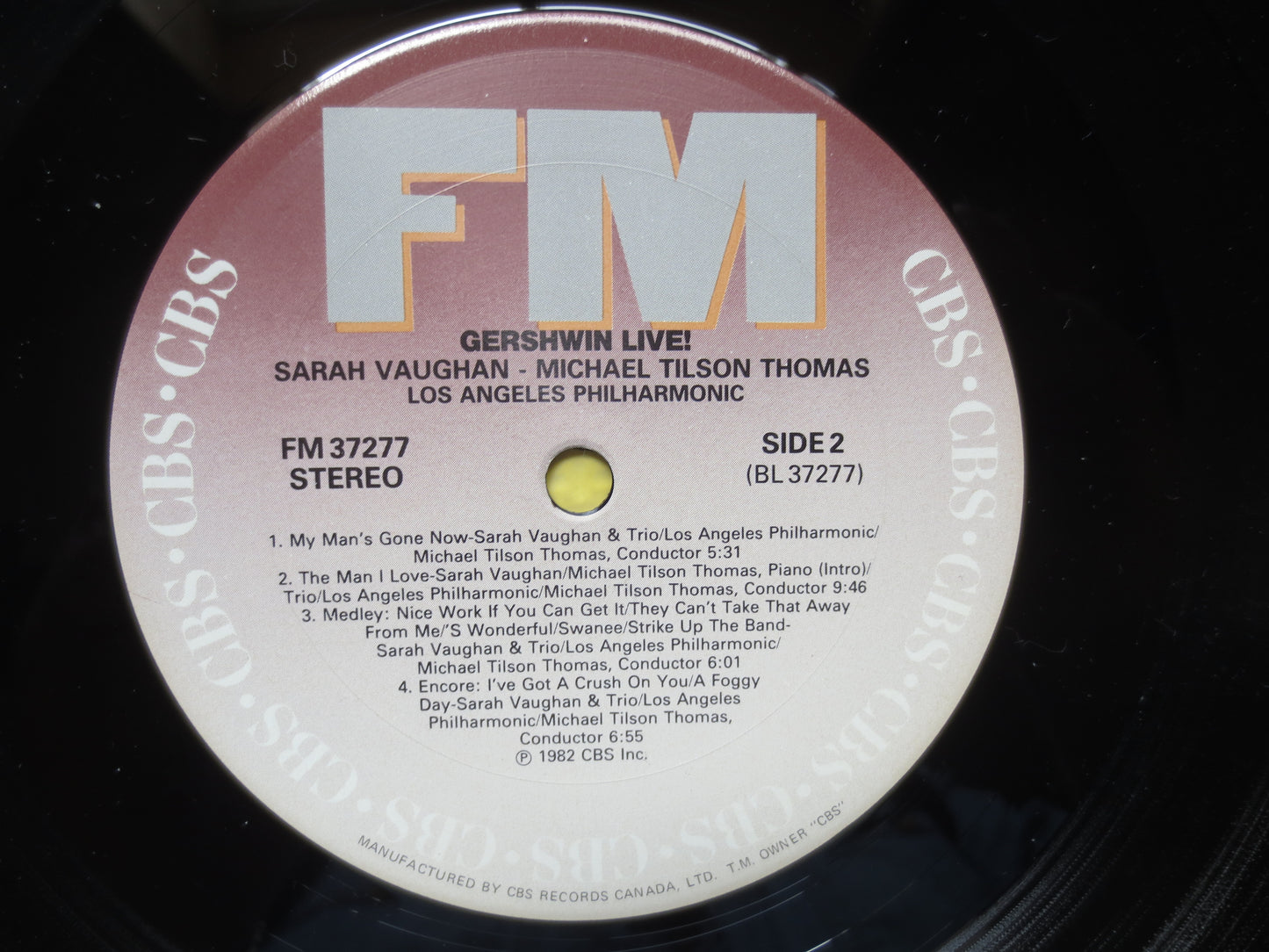 SARAH VAUGHAN, GERSHWIN Live, Michael Tilson Thomas, Jazz Record, Sarah Vaughan Record, Jazz Lp, Gershwin Lp, 1982 Records