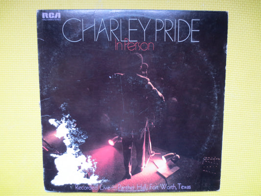 CHARLEY PRIDE, In PERSON, Country Classics, Charley Pride Lp, Vintage Vinyl, Charley Pride Album, Country Lp, 1975 Records