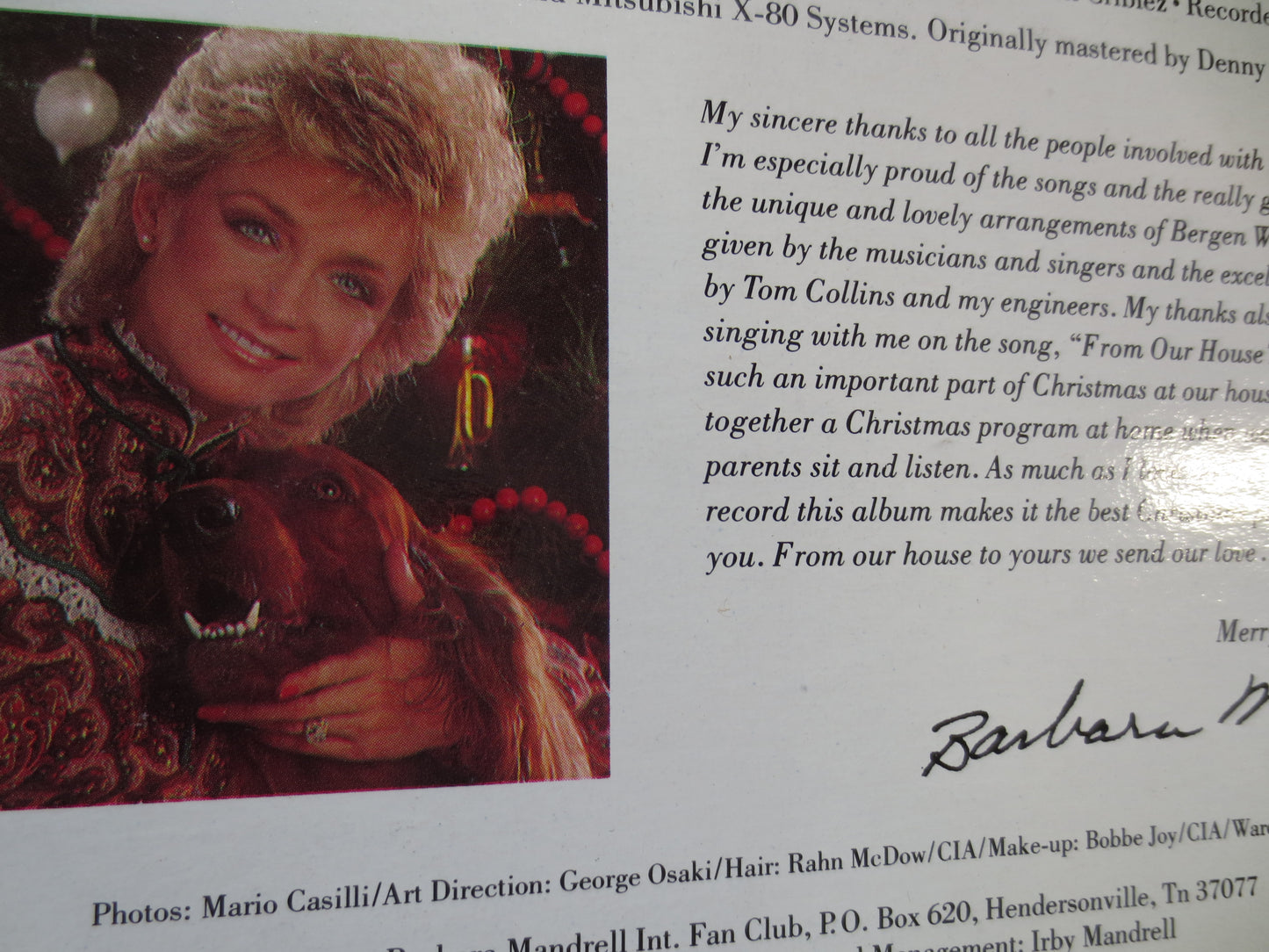 BARBARA MANDRELL, CHRISTMAS Record, Barbara Mandrell Lp, Christmas Album, Christmas Lps, Christmas Music, Lps, 1984 Records