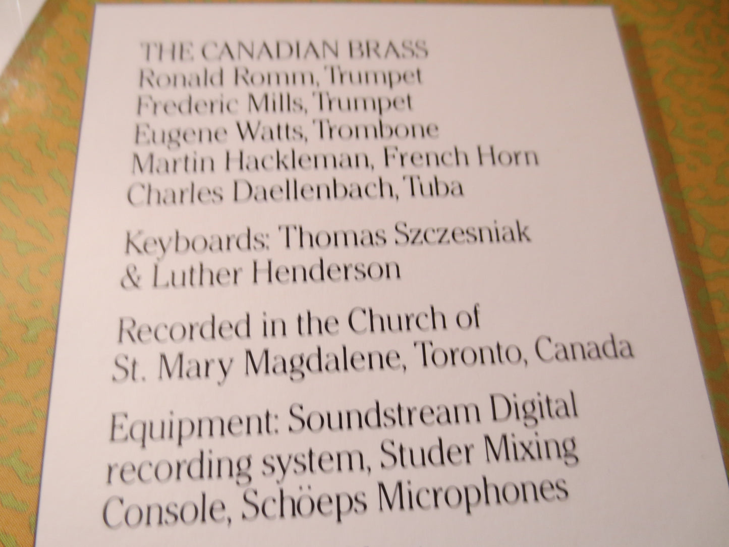 CANADIAN BRASS, CHRISTMAS Album, Christmas Songs, Christmas Record, Christmas Vinyl, Christmas Lp, Vinyl Lp, 1985 Records