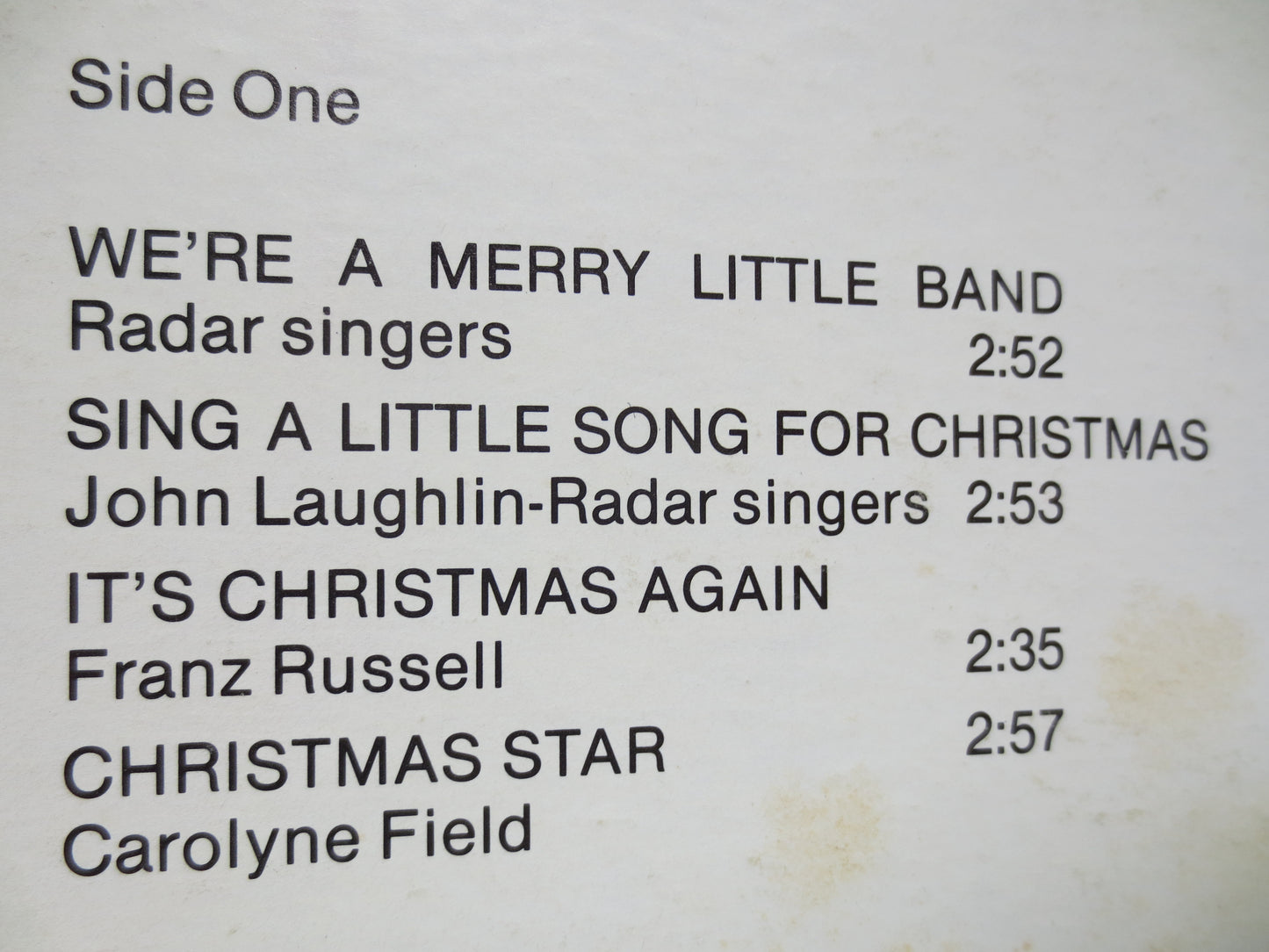 RADAR the HAPPY REINDEER, Christmas Record, Childrens Album, Christmas Album, Christmas Vinyl, Childrens Lp, 1975 Records