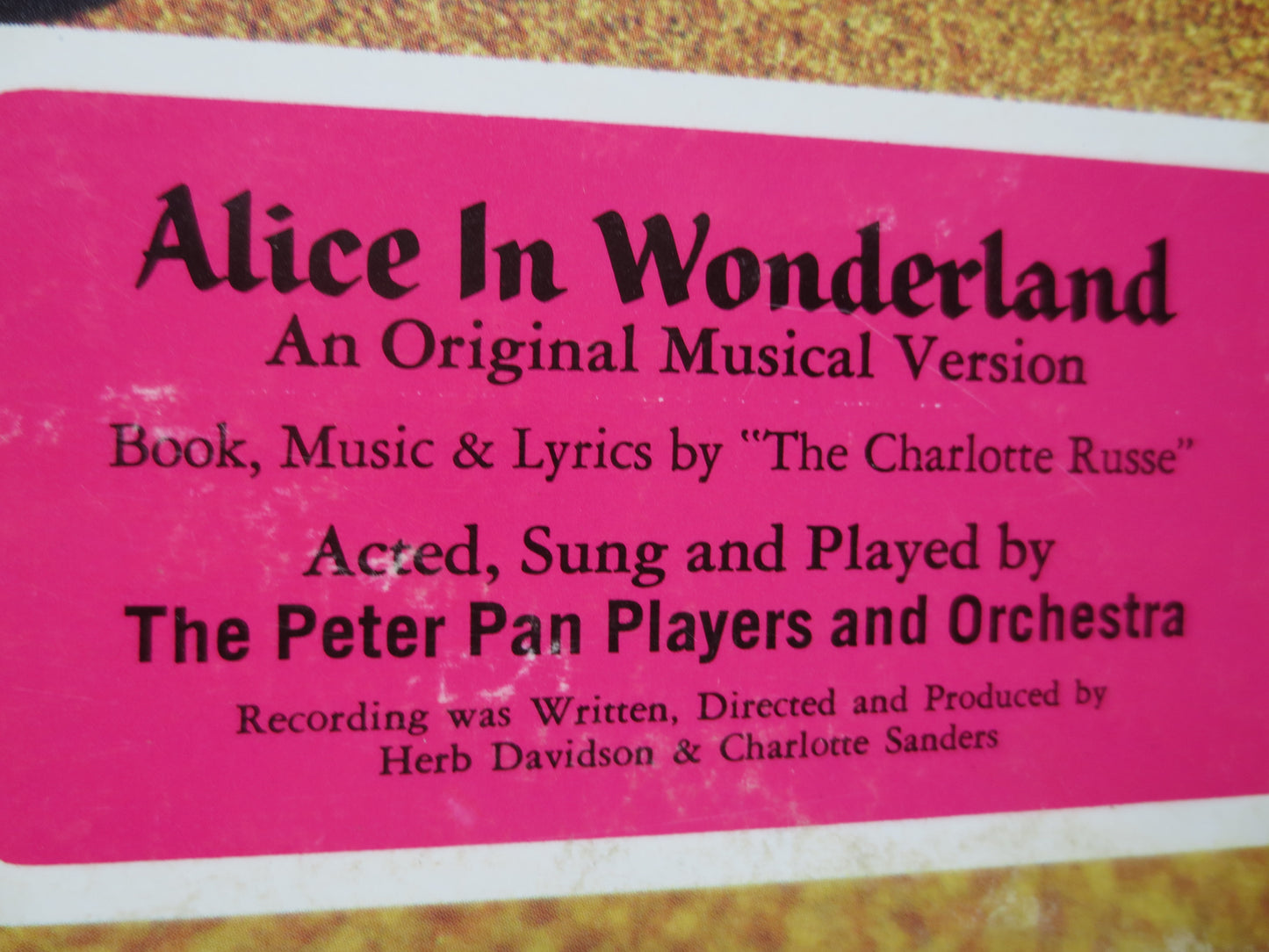 ALICE in WONDERLAND, Childrens Records, Kids Record, Childrens Album, Kids Album, Childrens Lp, Kids Lp, Lps, 1971 Records