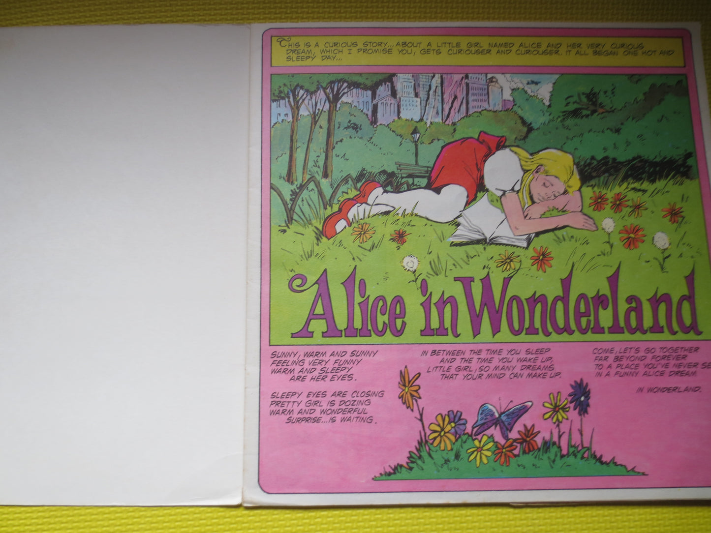 ALICE in WONDERLAND, Childrens Records, Kids Record, Childrens Album, Kids Album, Childrens Lp, Kids Lp, Lps, 1971 Records