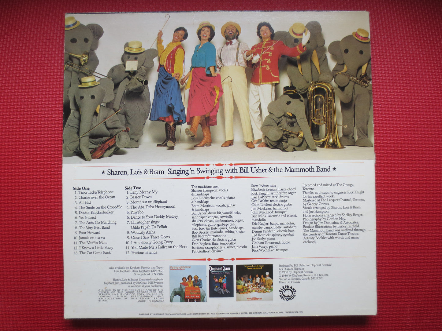 SHARON, LOIS and BRAM, Singing and Swinging, Childrens Records, Kids Record, Children Album, Kids Album, Lps,  1980 Records