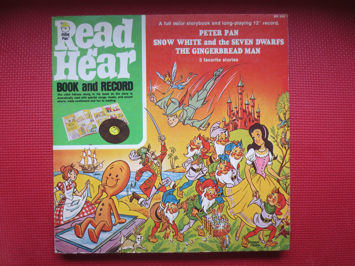 Peter Pan, Snow White, The Gingerbread Man, Childrens Record, Kids Record, Childrens Album, Kids Album, Lps, 1977 Records