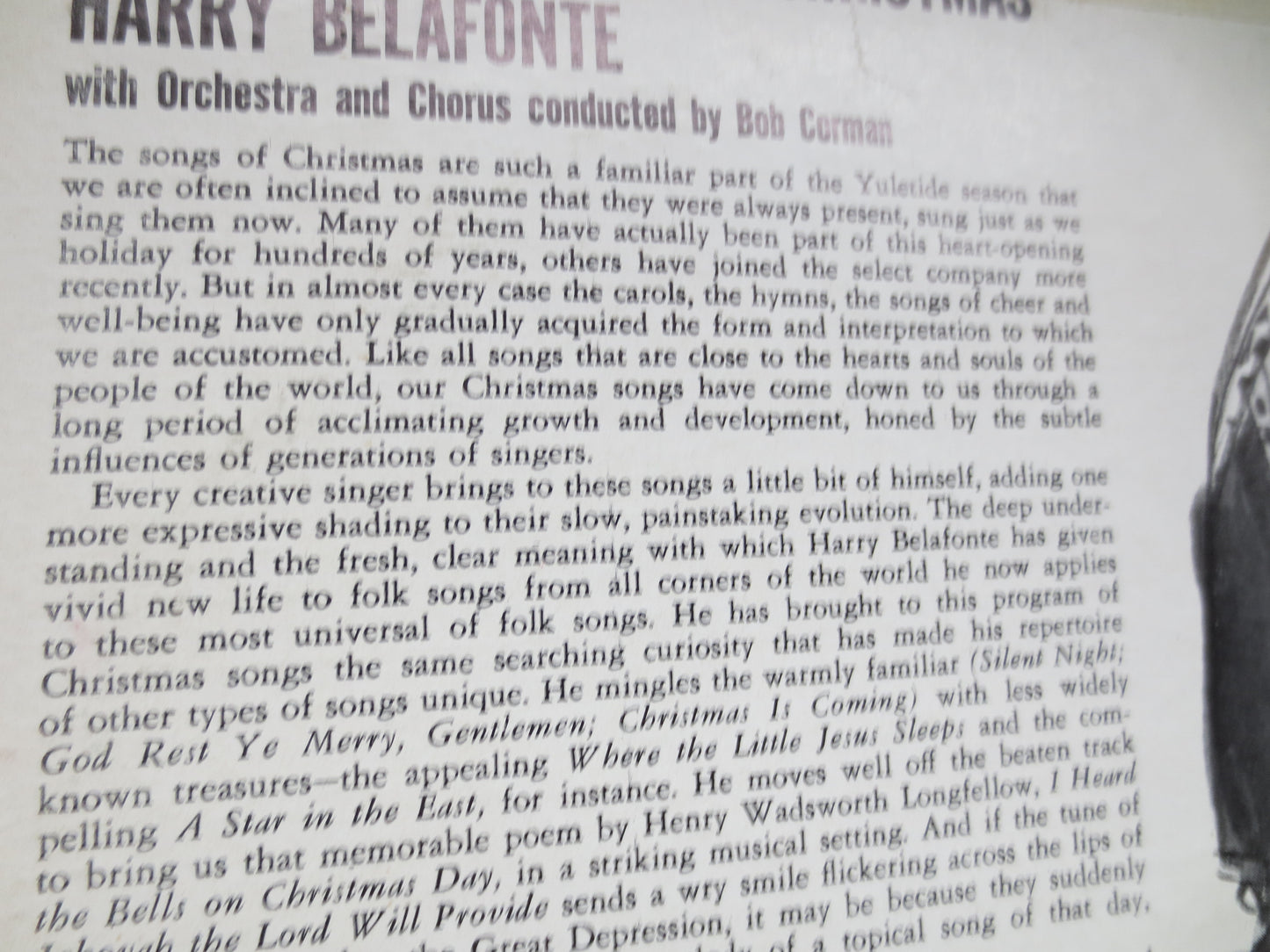 HARRY BELAFONTE, Merry CHRISTMAS, Harry Belafonte Lp, Calypso Christmas, Reggae Christmas, Christmas Album, 1958 Records