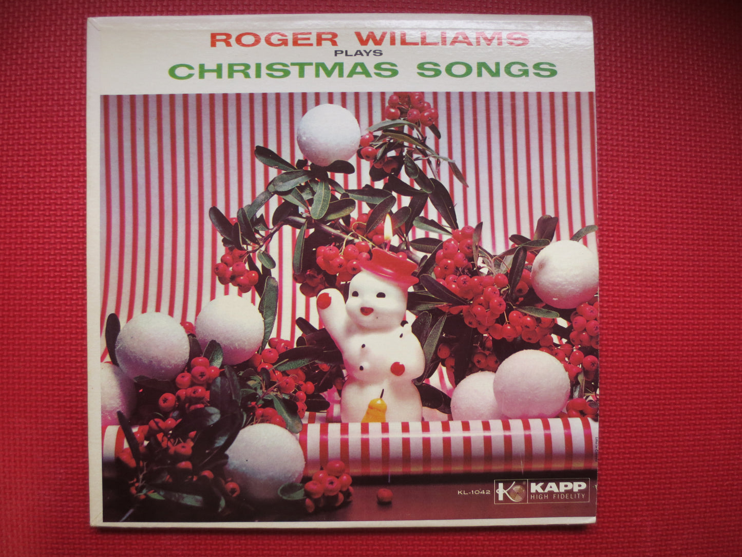 ROGER WILLIAMS, CHRISTMAS Songs, Roger Williams Album, Christmas Record, Roger Williams Lp, Christmas Album, 1956 Records