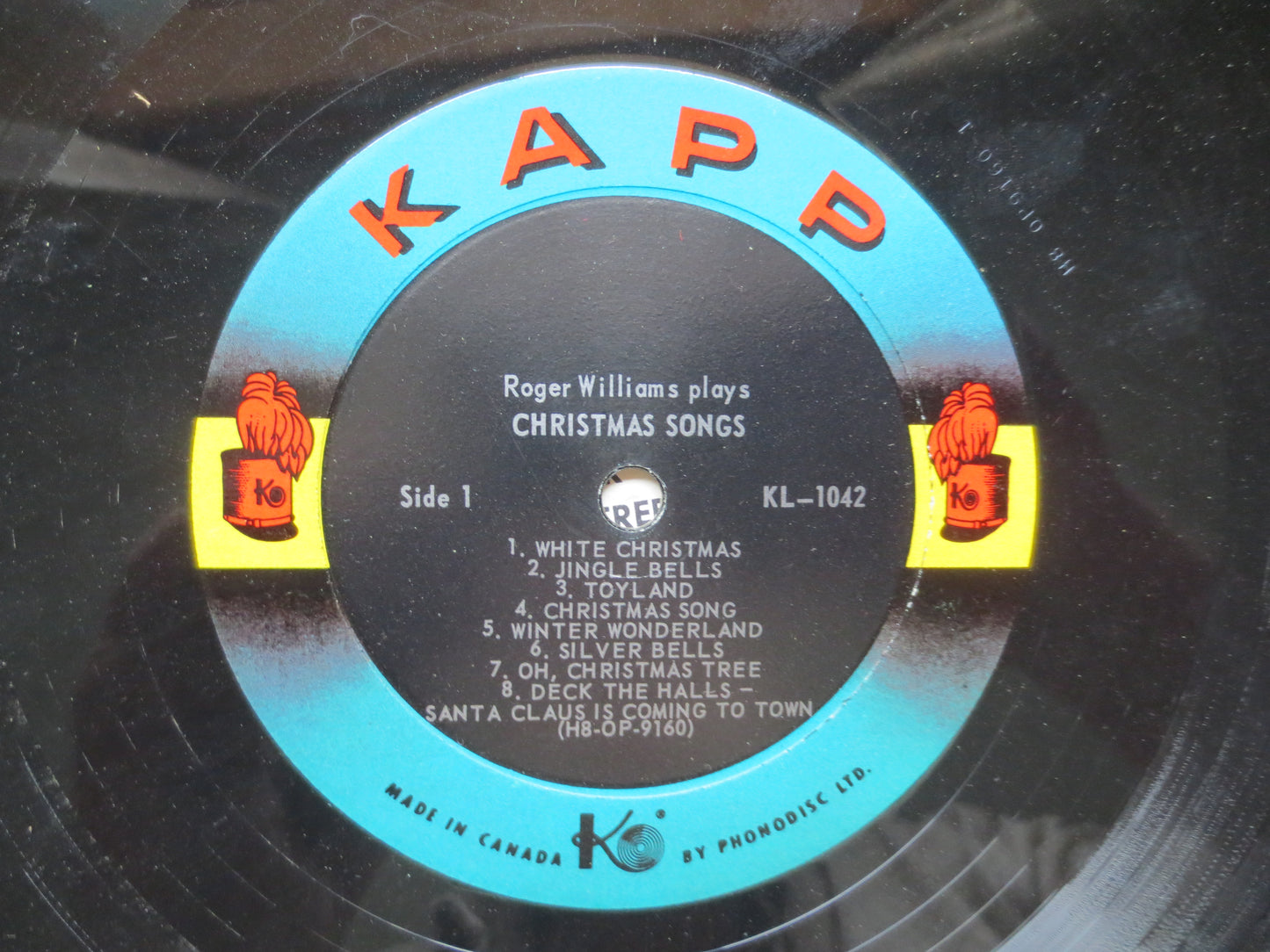 ROGER WILLIAMS, CHRISTMAS Songs, Roger Williams Album, Christmas Record, Roger Williams Lp, Christmas Album, 1956 Records