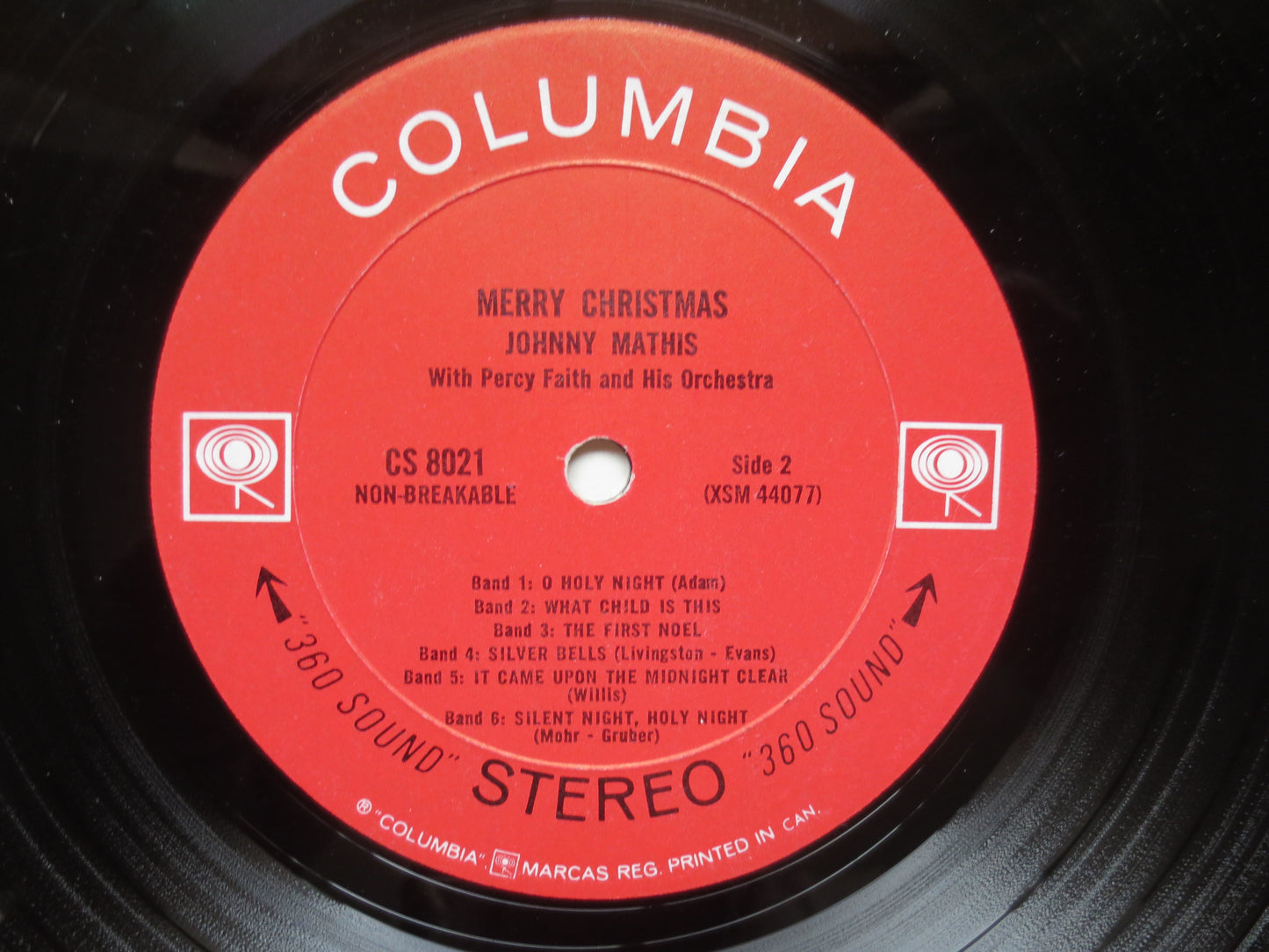 JOHNNY MATHIS, Merry CHRISTMAS, Johnny Mathis Record, Christmas Record, Johnny Mathis Album, Christmas Album, 1967 Records