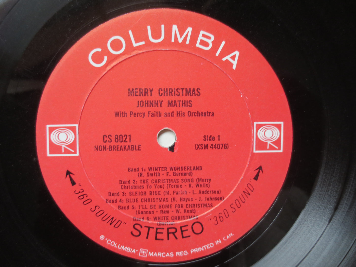 JOHNNY MATHIS, Merry CHRISTMAS, Johnny Mathis Record, Christmas Record, Johnny Mathis Album, Christmas Album, 1967 Records