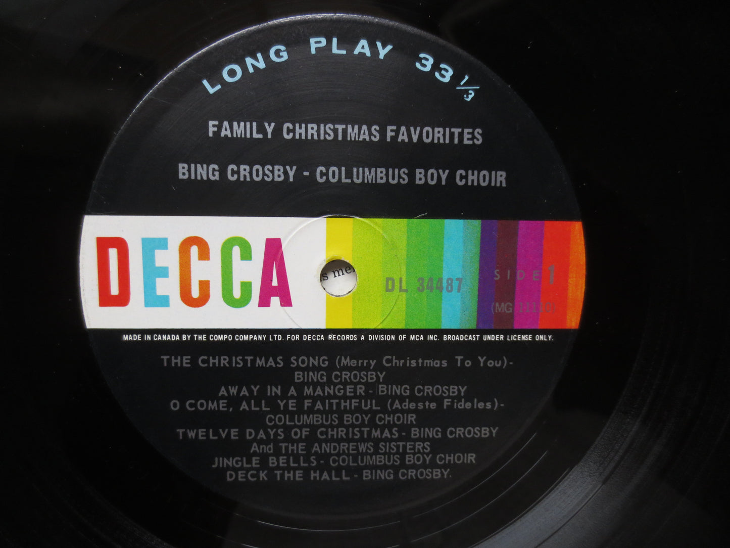 BING CROSBY, Merry CHRISTMAS, Bing Crosby Album, Bing Crosby Vinyl, Christmas Record, Christmas Album, Bing Lp, 1967 Record