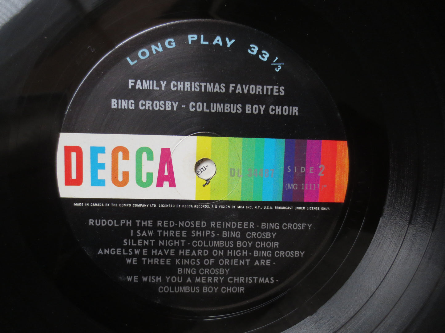 BING CROSBY, Merry CHRISTMAS, Bing Crosby Album, Bing Crosby Vinyl, Christmas Record, Christmas Album, Bing Lp, 1967 Record