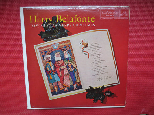 HARRY BELAFONTE, Merry CHRISTMAS, Harry Belafonte Lp, Calypso Christmas, Reggae Christmas, Christmas Album, 1958 Records