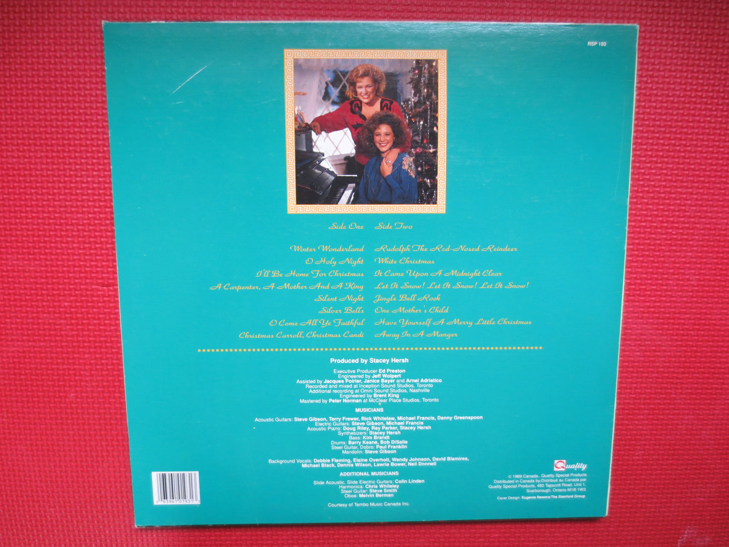 CARROLL BAKER, CHRISTMAS Record, Carroll Baker Album, Christmas Album, Carroll Baker Record, Carroll Baker Lp, 1989 Records