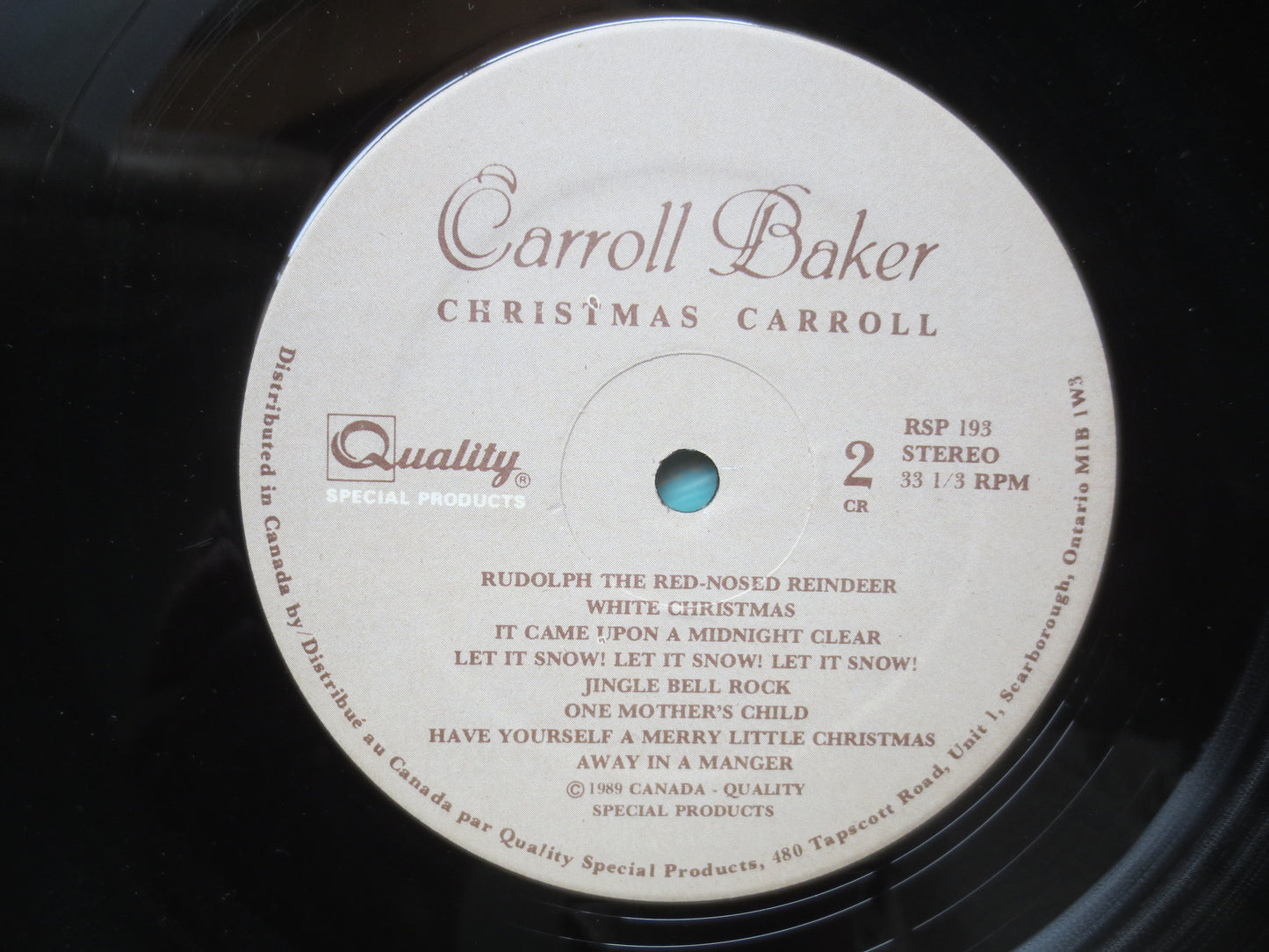 CARROLL BAKER, CHRISTMAS Record, Carroll Baker Album, Christmas Album, Carroll Baker Record, Carroll Baker Lp, 1989 Records