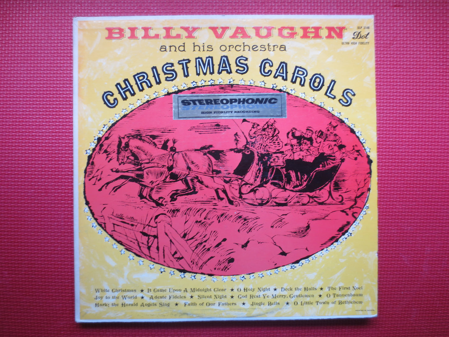 BILLY VAUGHN, CHRISTMAS Carols, Christmas Record, Christmas Vinyl, Christmas Lp, Christmas Song, Christmas, 1959 Records