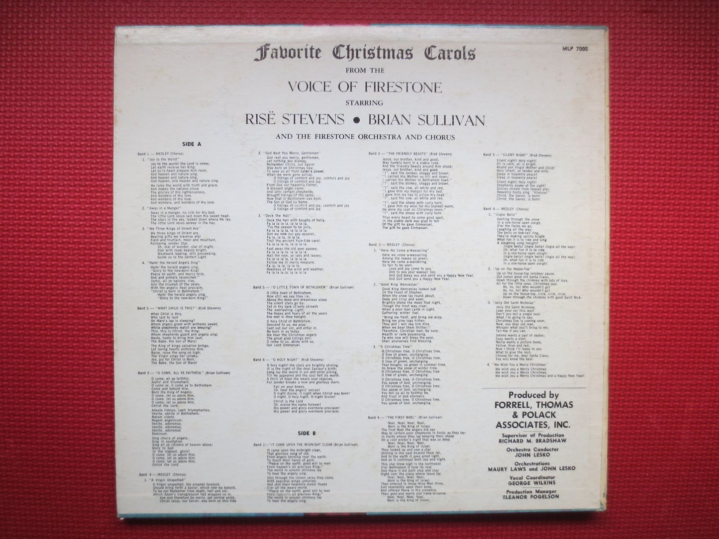 FAVORITE CHRISTMAS, CAROLS, Christmas Music, Voice of Firestone, Christmas Songs, Christmas Carols, Christmas, 1966 Records