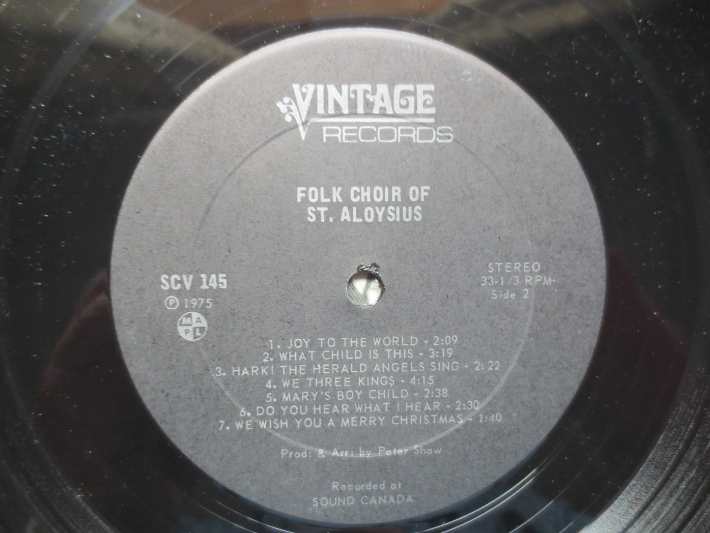 CHRISTMAS ALBUM, Folk CHOIR, St. Aloysius, Kitchener, Ontario, Christmas Record, Christmas Lp, Christmas Song, 1975 Records