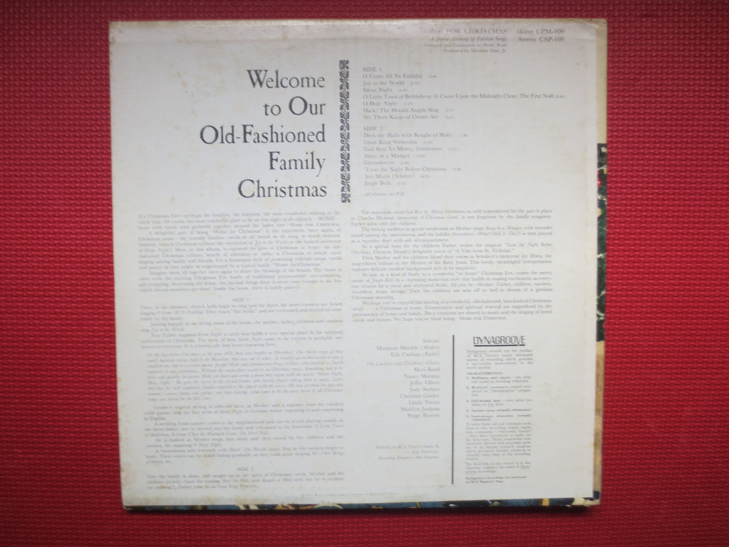 CHRISTMAS Album, HOME for CHRISTMAS, Christmas Records, Christmas, Christmas Music, Christmas Lp, Choir Lp, 1964 Record