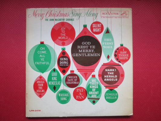 JOHN MCCARTHY, CHRISTMAS Album, John McCarthy Record, Christmas Records, Christmas Lps, John McCarthy Albums, 1961 Records