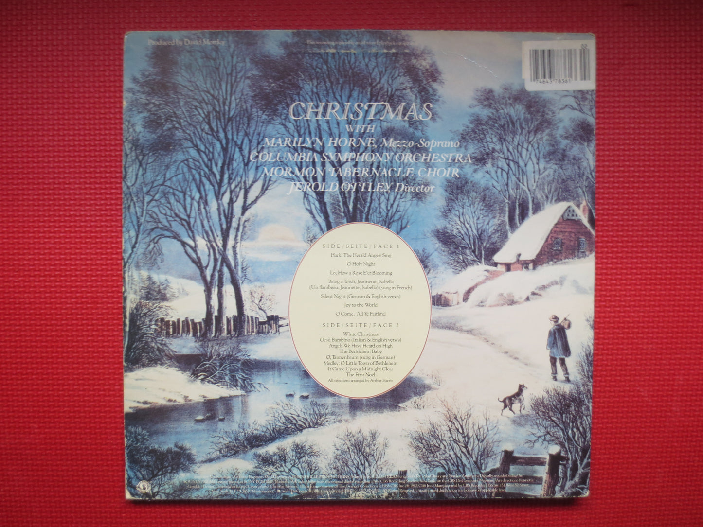 CHRISTMAS ALBUM, Mormon TABERNACLE, Choir, Christmas Record, Marilyn Horne, Christmas Lp, Marilyn Horne Album, 1983 Records