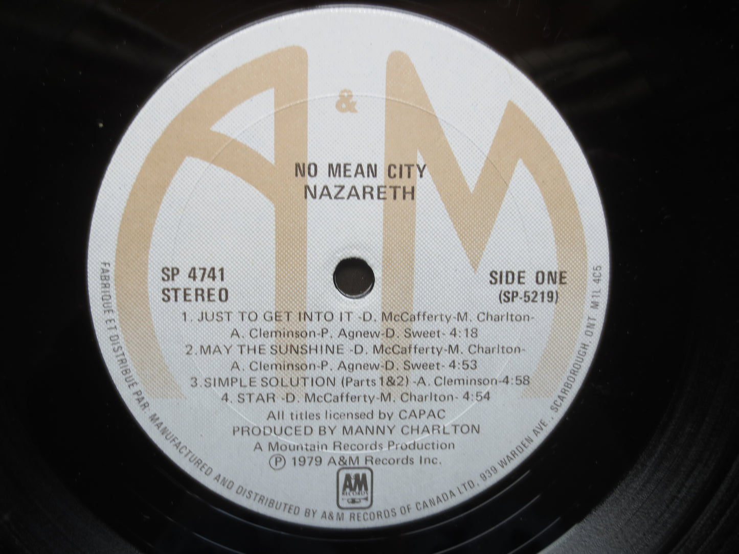 NAZARETH, No MEAN City, NAZARETH Albums, Nazareth Record, Nazareth Lp, Heavy Metal Record, Hard Rock Record, 1979 Records