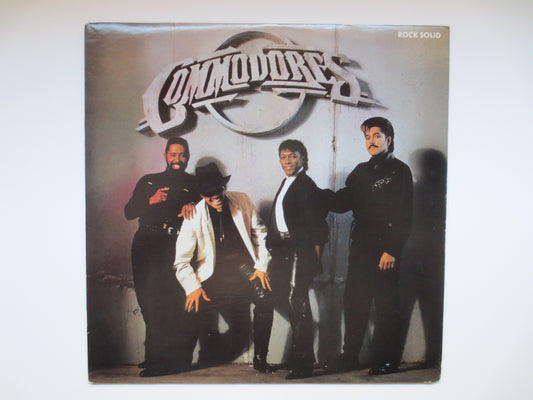 The COMMODORES, ROCK SOLID, Commodores Record, Commodores Album, Commodores Lp, Motown Records, Disco Records, 1988 Records