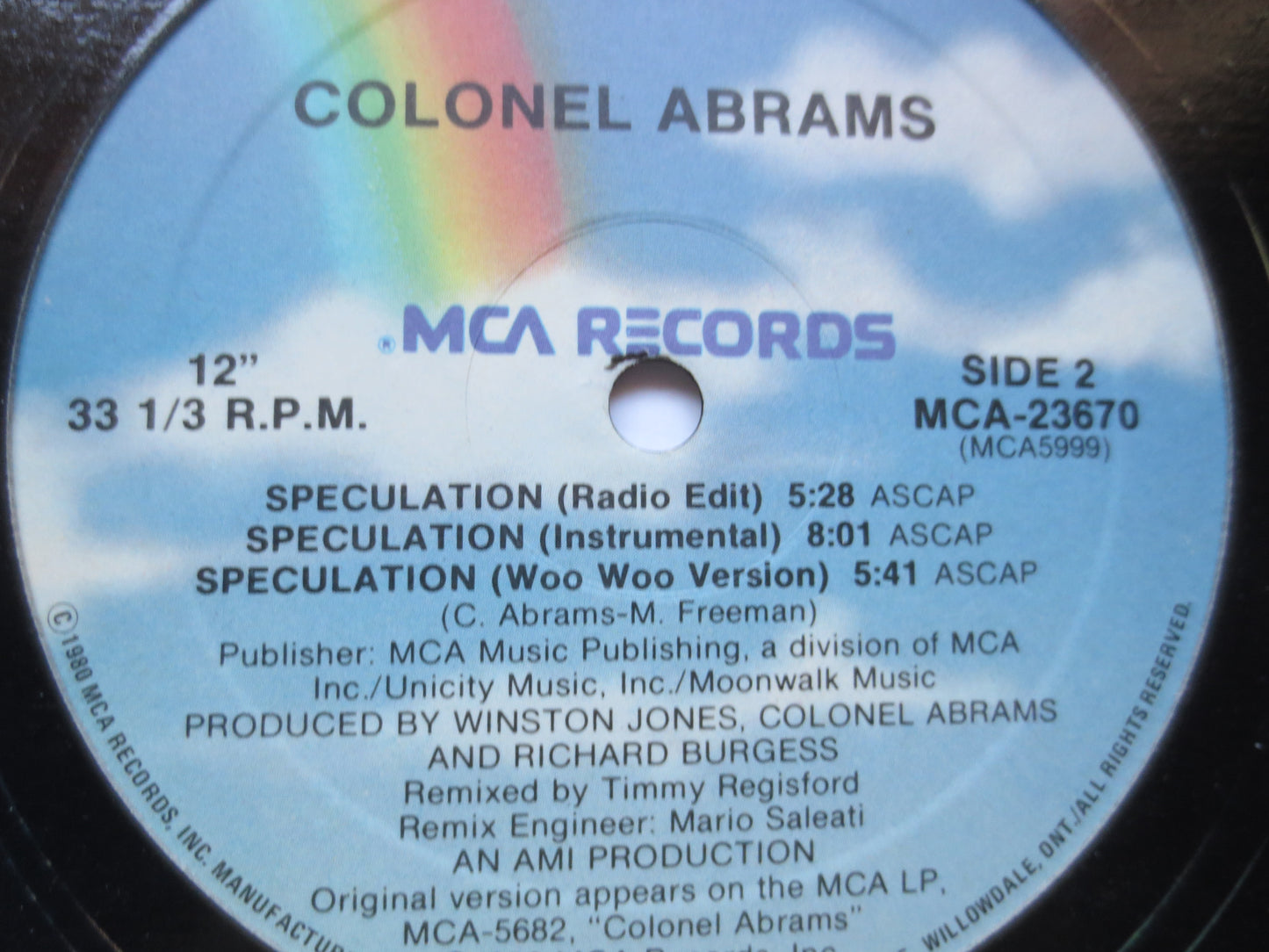 COLONEL ABRAMS, SPECULATION, Colonel Abrams Album, Colonel Abrams Ep, Funk Albums, Soul Record, Funk Record, 1986 Records