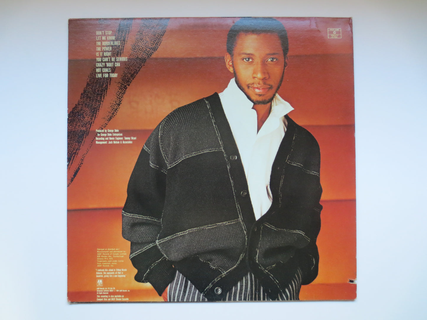 JEFFREY OSBOURNE, Don't STOP, Jeffrey Osbourne Lp, Soul Record, Soul Album, Soul Lp, Soul Vinyl, Pop Music Lp, 1984 Records