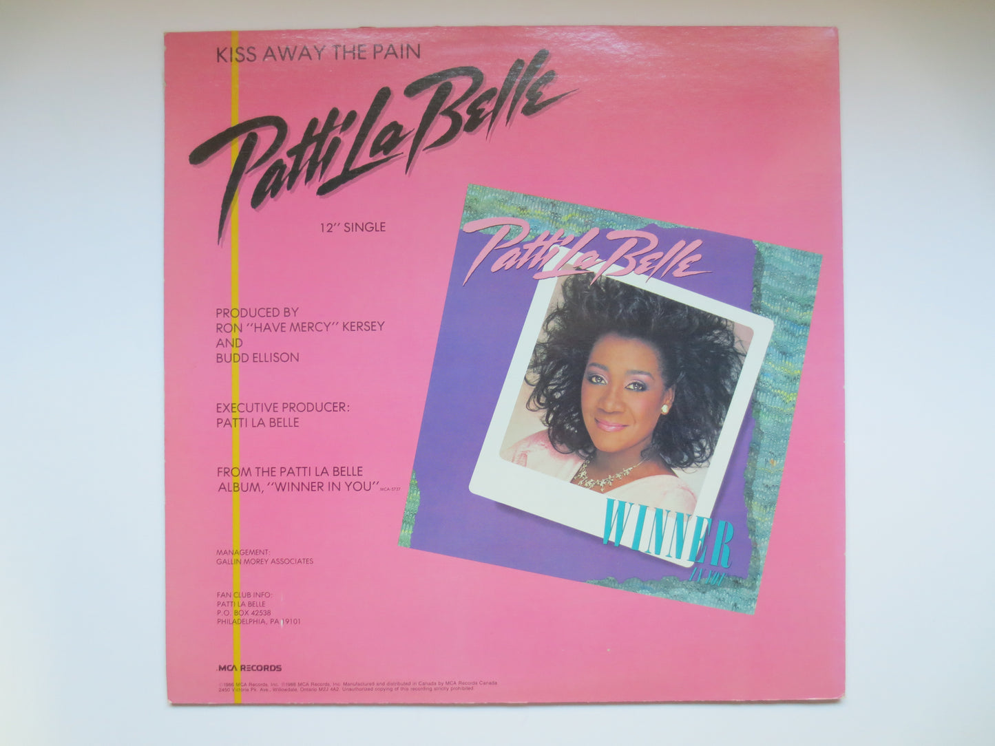 PATTI La BELLE, KISS Awat the Pain, Patti La Belle Album, Patti La Belle Lp, Disco Records, Disco Album, Lp, 1986 Records