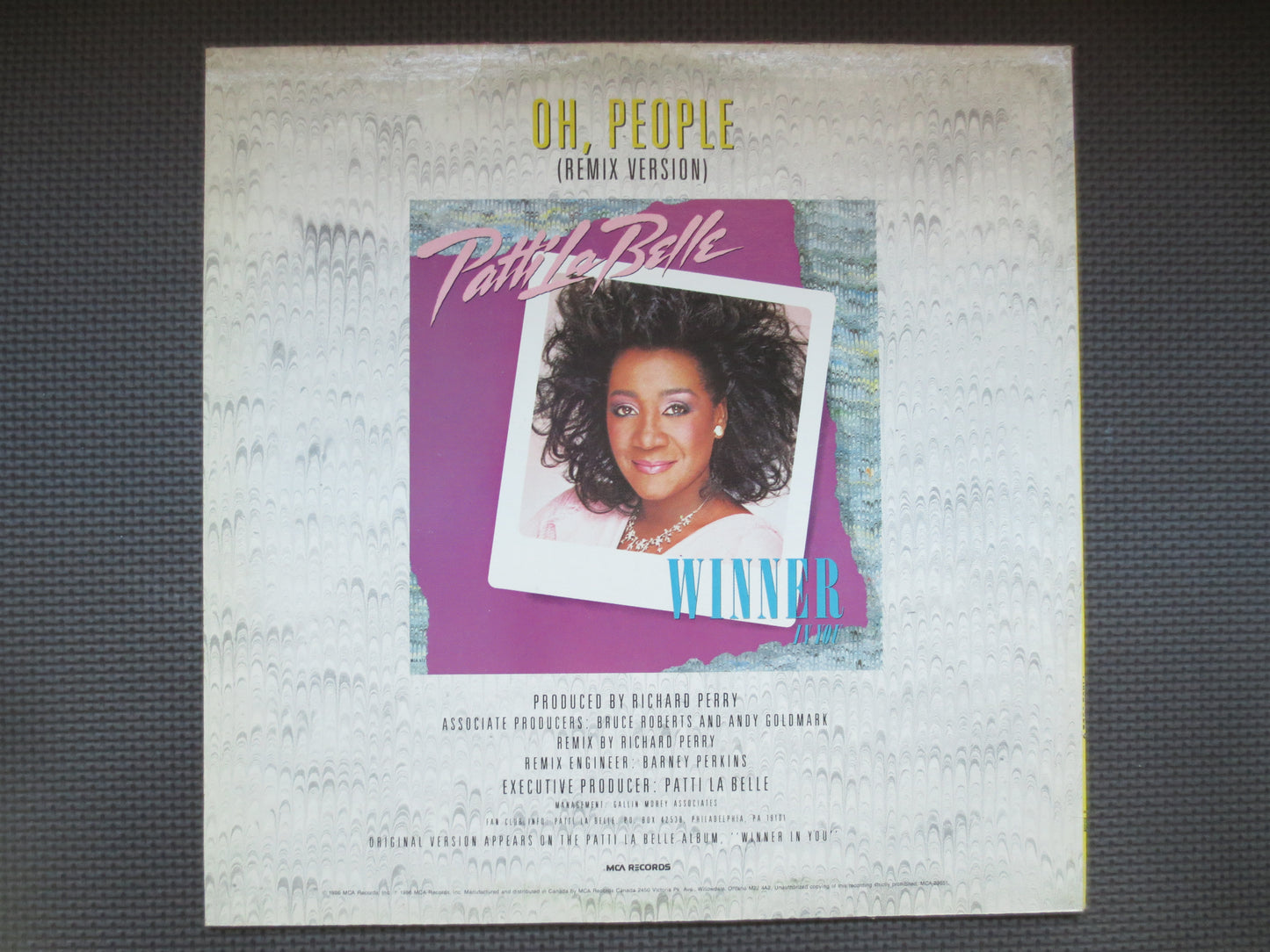 PATTI LA BELLE, Winner in You, Patti La Belle Album, Patti La Belle Lp, Pop Record, Disco Records, Disco Lp, 1986 Records