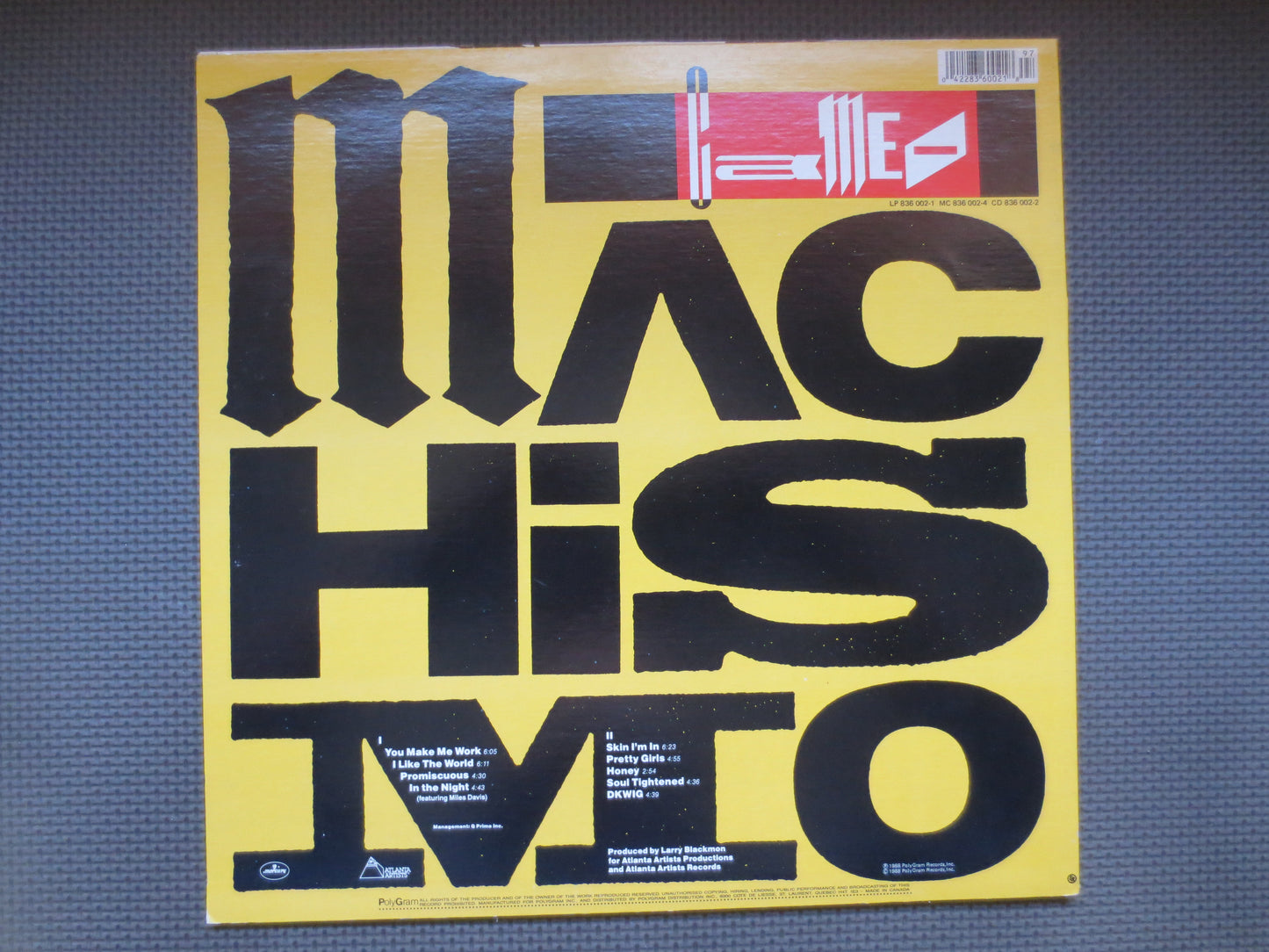 MACHISMO, CAMEO, Machismo Record, Machismo Albums, Soul Record, Funk lp, Machismo Lp, Funk, Soul, Rock Record, 1988 Records