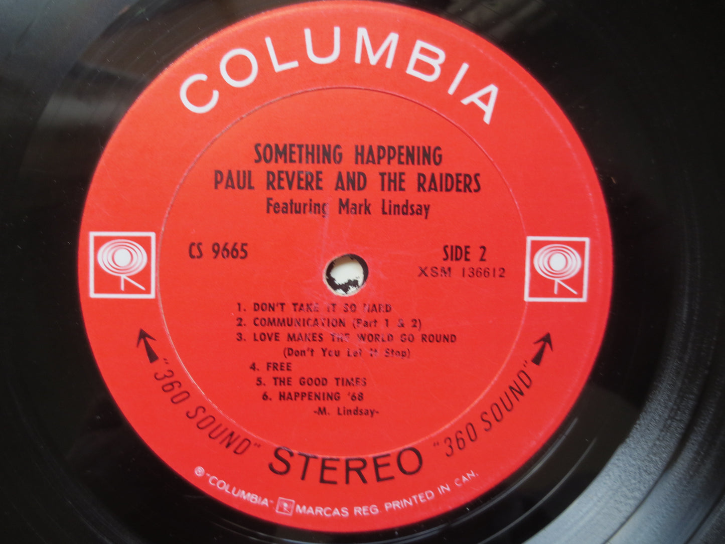 PAUL REVERE, and the RAIDERS, Something Happening, Paul Revere Record, Paul Revere Album, Paul Revere Lp, Lp, 1968 Records