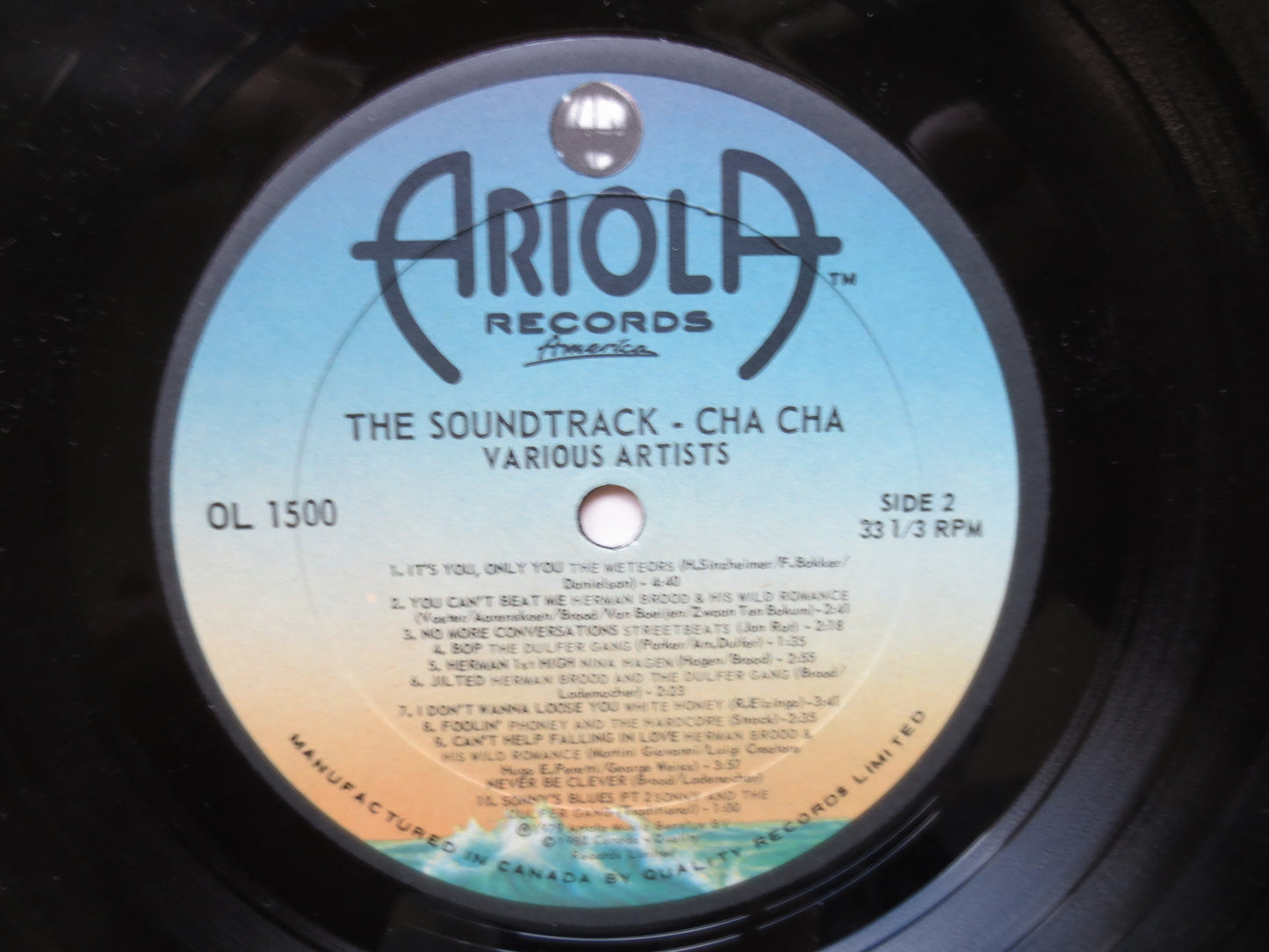 The SOUNDTRACK, CHA CHA, Herman Brood Record, Nina Hagen Record, Lene Lovich Record, New Wave Record, Rock Lp, 1980 Records