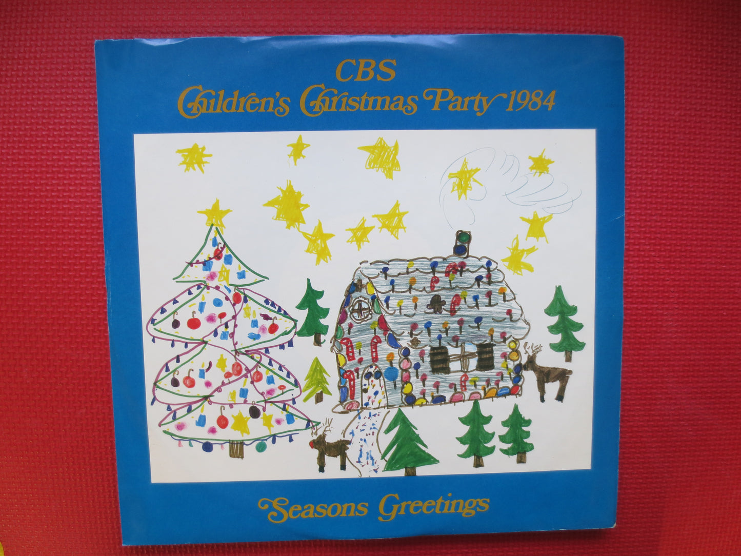 CHILDREN'S, CHRISTMAS Party, CBS, Christmas Songs Lp, Christmas Records, Christmas Albums, Christmas Vinyl, 1984 Records