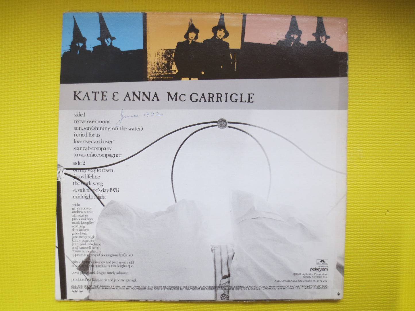 KATE and ANNA McGARRIGLE, Love Over and Over, Folk Record, Kate McGarrigle, Folk Music Album, Country Album, Lp, 1982 Record