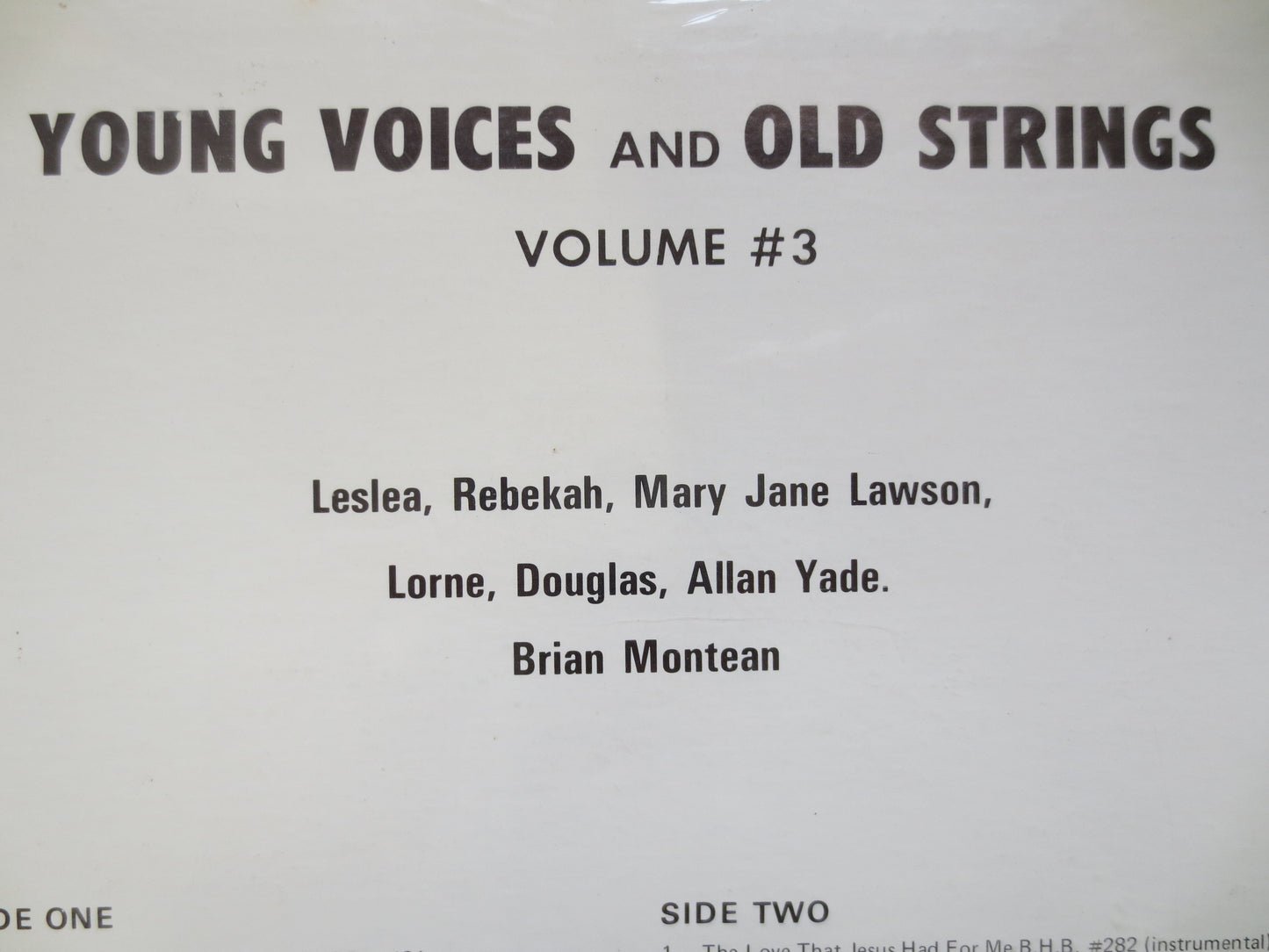 YOUNG VOICES And Old Strings, FOLK Records, Folk Vinyl, Folk Music Albums, Country Records, Gospel Records, 1965 Records