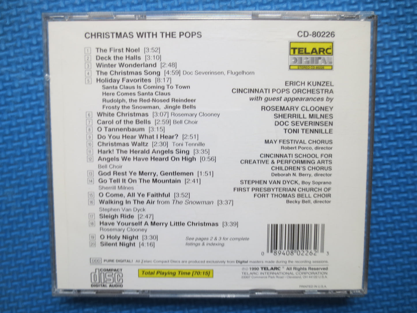 CHRISTMAS with the POPS, CHRISTMAS Album, Christmas Music Cd, Christmas Cd, Christmas Music, Toni Tennille Cd, Compact Disc