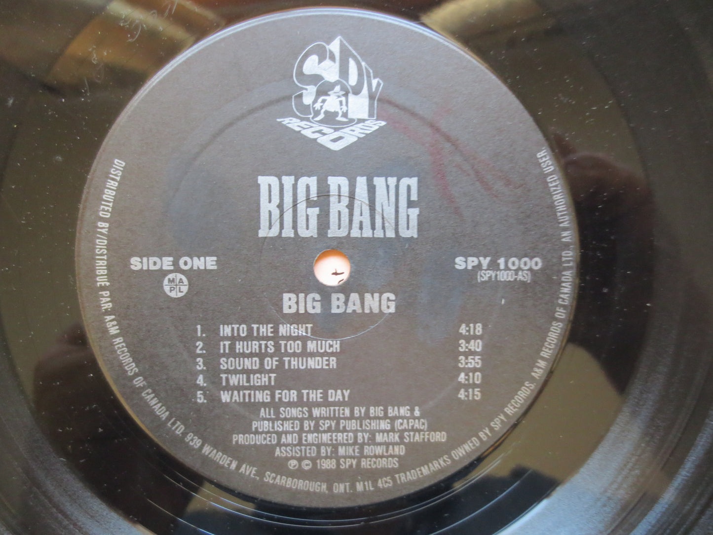 BIG BANG,  SPY Records, Big Bang Record, Big Bang Album, Big Bang Lp, Rock Record, Rock Album, Rock Lps, Lps, 1988 Records