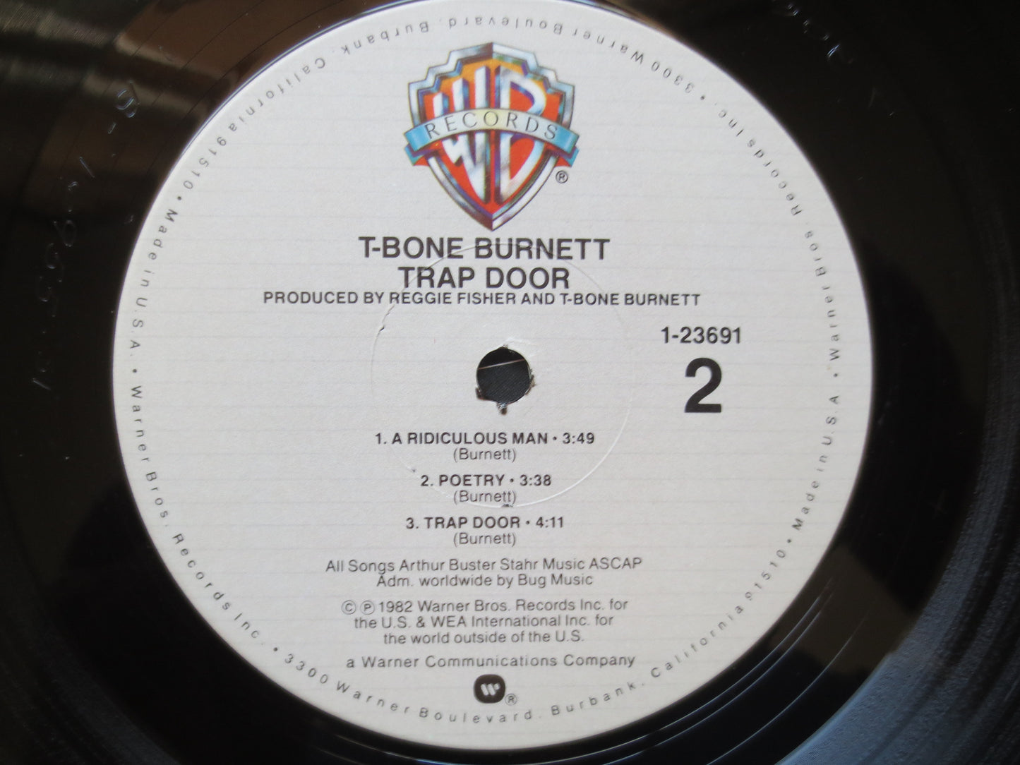 T-BONE BURNETT, TRAP Door, T-Bone Burnett Record, T-Bone Burnett Album, T-Bone Burnett Lp, Rock Record, Lps, 1982 Records