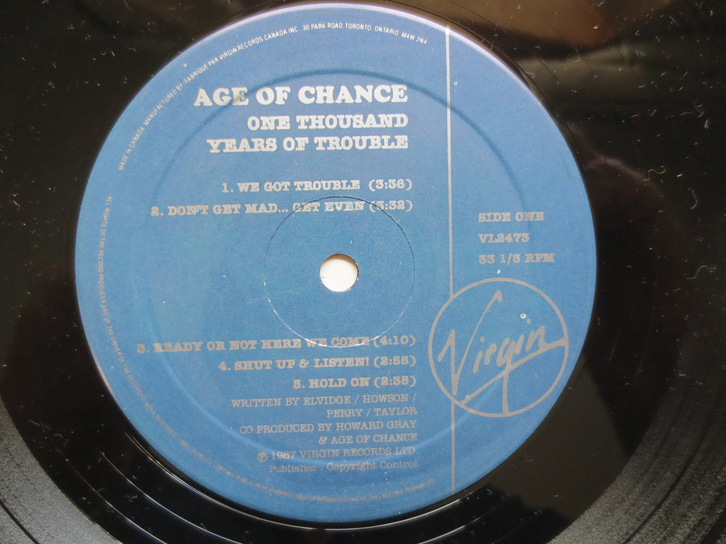 AGE of CHANGE, One THOUSAND Years, Age of Change Record, Age of Change Album, Age of Change Lp, Rock Records, 1987 Records