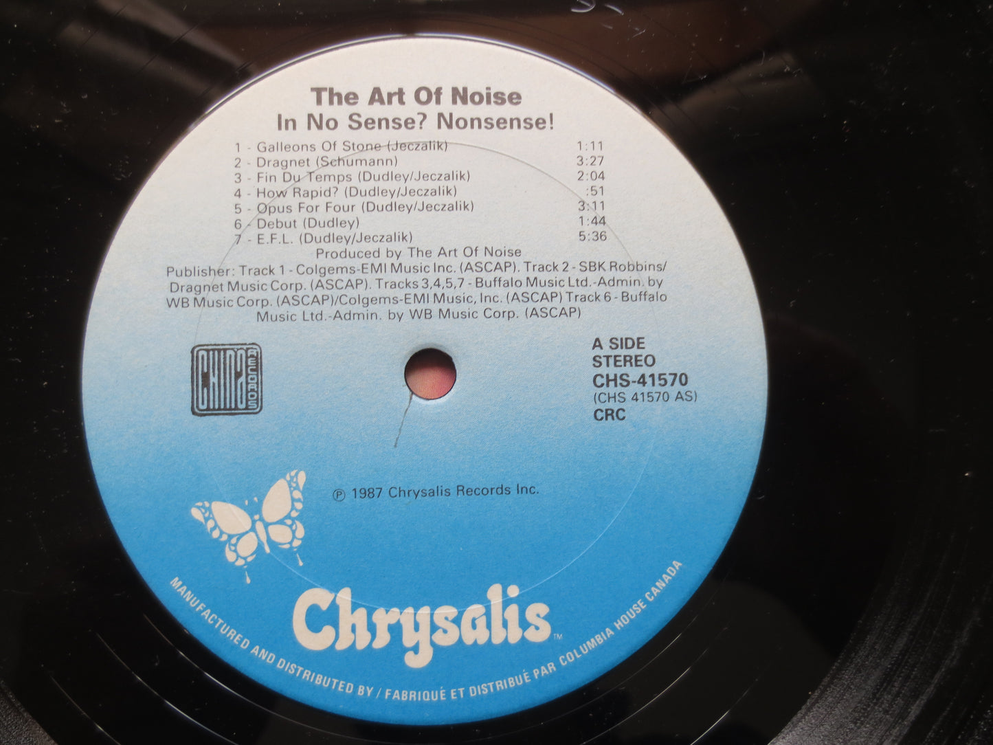 The ART of NOISE, In No SENSE, Art of Noise Records, Rock Records, Art of Noise Album, Art of Noise Lp, Lps, 1987 Records